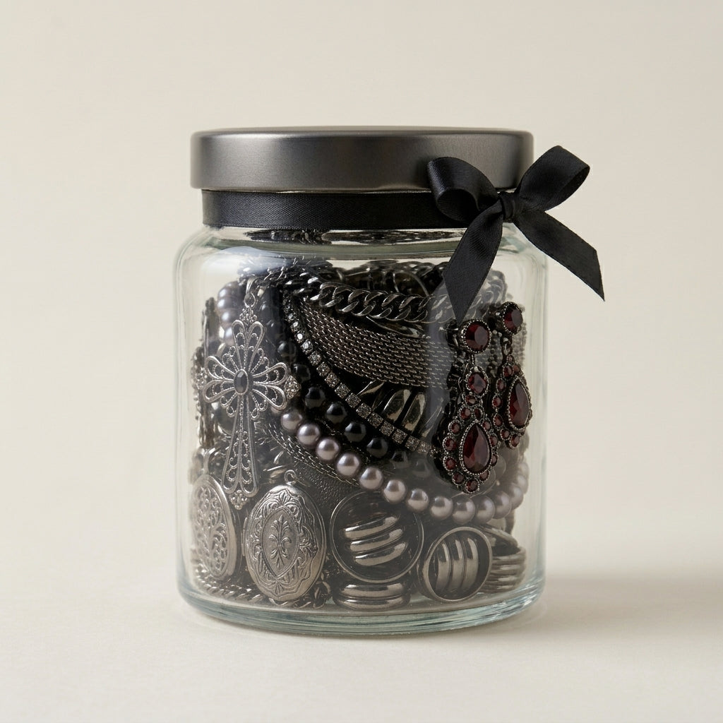 A Curio Jar wrapped as a gift