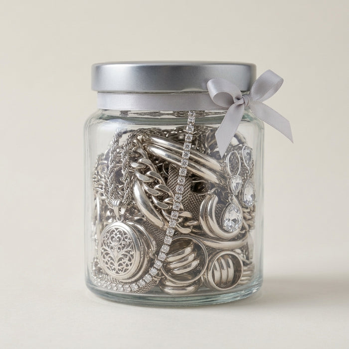 Silver sample jar